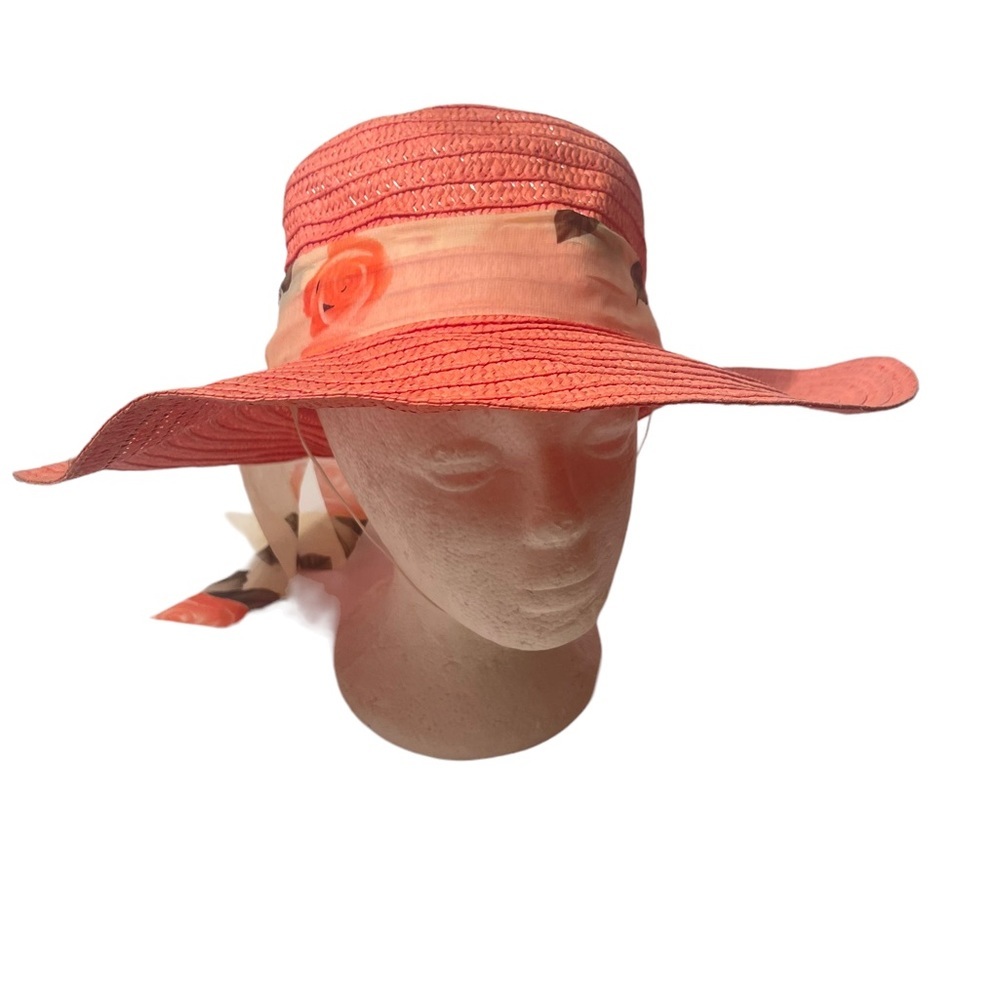 Peach Hat With Contrasting  Bow - Picture 3 of 8